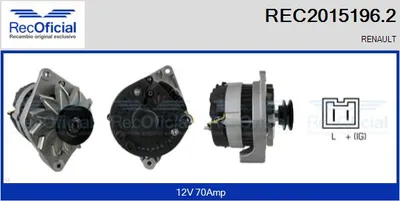 Alternator Renault RAPID Box Body/MPV · Renault CLIO I · Renault 19 I
