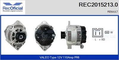 Alternator Renault CLIO I · Renault 19 I Chamade · Renault 19 II