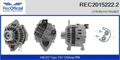 Alternator Citroën JUMPER I Bus · Peugeot 806 · Citroën XANTIA