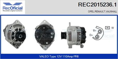 Alternator Opel ARENA Van · Opel ARENA Combi · Renault MASTER II Van
