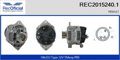 Alternator Renault CLIO I · Renault LAGUNA I · Renault LAGUNA I Grandtour