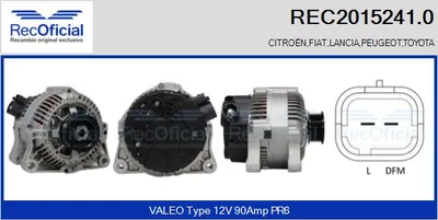 Alternator Peugeot 406 · Citroën BERLINGO / BERLINGO FIRST Box Body/MPV · Citroën BERLINGO / BERLINGO FIRST MPV