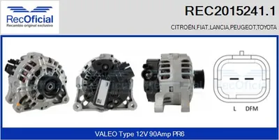 Alternator Peugeot 406 · Citroën BERLINGO / BERLINGO FIRST Box Body/MPV · Citroën BERLINGO / BERLINGO FIRST MPV