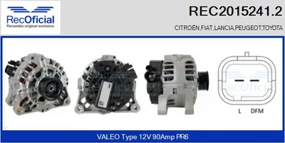 Alternator Peugeot 406 · Citroën BERLINGO / BERLINGO FIRST Box Body/MPV · Citroën BERLINGO / BERLINGO FIRST MPV