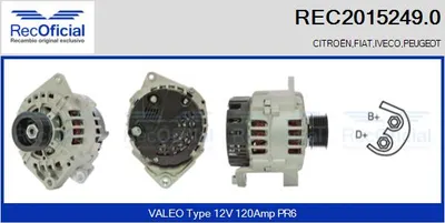 Alternator Citroën JUMPER I Bus · Fiat DUCATO Van · Peugeot BOXER Bus