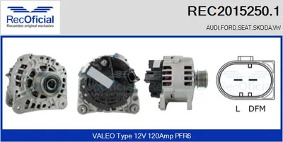 Alternator Seat CORDOBA · Audi A4 B5 · Seat IBIZA II