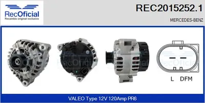 Alternator Mercedes-Benz E-CLASS · Mercedes-Benz E-CLASS T-Model · Mercedes-Benz SLK