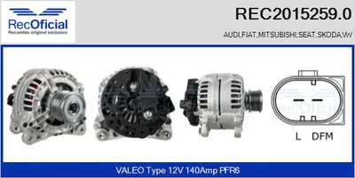 Alternator Seat CORDOBA · Vw SHARAN · Seat ALHAMBRA