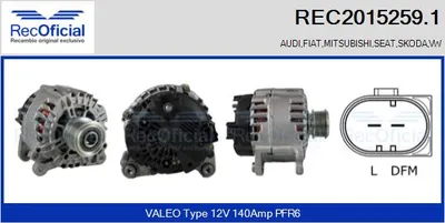 Alternator Seat CORDOBA · Vw SHARAN · Seat ALHAMBRA