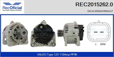 Alternator Renault KANGOO · Renault KANGOO Express · Renault CLIO II Hatchback Van