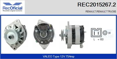 Alternator Renault MASTER I Van · Renault TRAFIC Van · Renault TRAFIC Bus