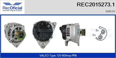 Alternator Audi 100 C4 Saloon · Audi 100 C4 Avant · Vw PASSAT B5