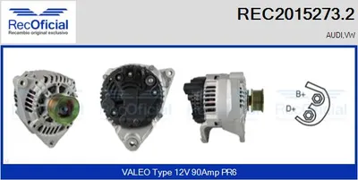 Alternator Audi 100 C4 Saloon · Audi 100 C4 Avant · Vw PASSAT B5