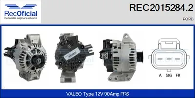 Alternator Ford KA · Ford FIESTA V · Ford FUSION
