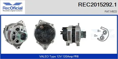 Alternator Fiat DUCATO Van · Fiat DUCATO Bus · Fiat DUCATO Platform/Chassis