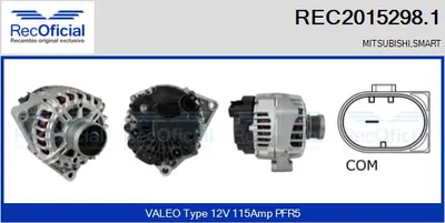 Alternator Smart FORFOUR · Mitsubishi COLT VI