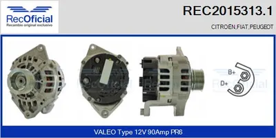 Alternator Citroën JUMPER I Bus · Fiat DUCATO Van · Peugeot BOXER Bus