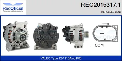 Alternator Mercedes-Benz A-CLASS · Mercedes-Benz B-CLASS Sports Tourer