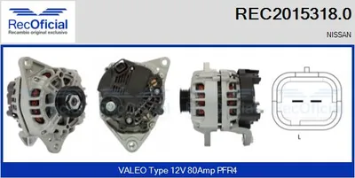 Alternator Nissan MICRA III · Nissan MICRA C+C III · Nissan NOTE