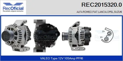 Alternator Fiat STRADA Pickup · Fiat PUNTO · Opel AGILA