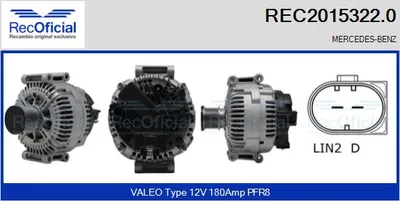 Alternator Mercedes-Benz G-CLASS · Mercedes-Benz G-CLASS Cabrio · Mercedes-Benz M-CLASS