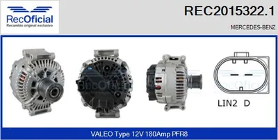 Alternator Mercedes-Benz G-CLASS · Mercedes-Benz G-CLASS Cabrio · Mercedes-Benz M-CLASS