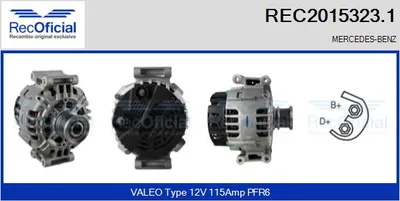 Alternator Mercedes-Benz C-CLASS · Mercedes-Benz SPRINTER 2-t Platform/Chassis · Mercedes-Benz E-CLASS