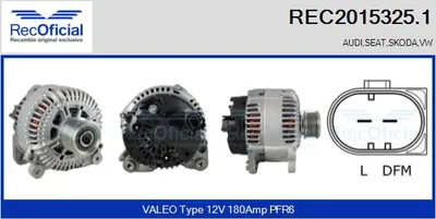 Alternator Vw TOURAN · Vw MULTIVAN T5 · Vw TRANSPORTER T5 Platform/Chassis (7JD, 7JE, 7JL, 7JY, 7JZ, 7F