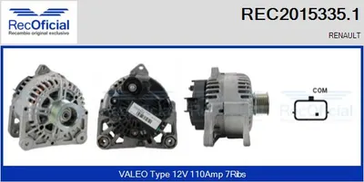 Alternator Renault SCÉNIC I MPV · Renault LAGUNA II · Renault MEGANE II