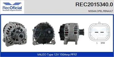 Alternator Renault LAGUNA II · Renault LAGUNA II Grandtour · Renault TRAFIC II Bus