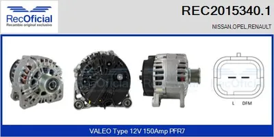 Alternator Renault LAGUNA II · Renault LAGUNA II Grandtour · Renault TRAFIC II Bus