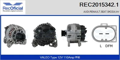 Alternator Vw POLO III CLASSIC · Vw POLO Variant · Skoda OCTAVIA I Combi