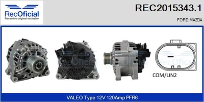 Alternator Mazda 2 · Ford FIESTA VI