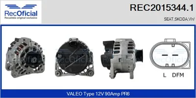 Alternator Skoda FABIA I · Skoda FABIA I Combi · Skoda FABIA I Saloon