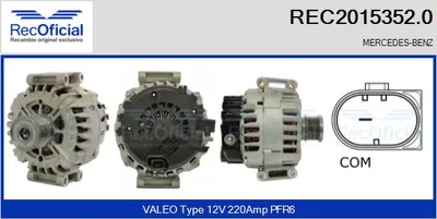 Alternator Mercedes-Benz SPRINTER 3-t Bus · Mercedes-Benz SPRINTER 3-t Van · Mercedes-Benz SPRINTER 3-t Platform/Chassis