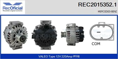 Alternator Mercedes-Benz SPRINTER 3-t Bus · Mercedes-Benz SPRINTER 3-t Van · Mercedes-Benz SPRINTER 3-t Platform/Chassis