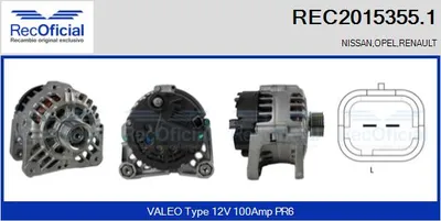Alternator Renault LAGUNA II · Renault LAGUNA II Grandtour · Renault TRAFIC II Bus