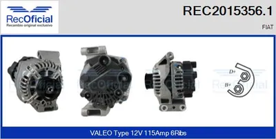Alternator Fiat PANDA · Fiat 500 · Fiat PANDA Hatchback Van