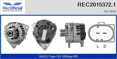 Alternator Fiat DUCATO Bus · Fiat DUCATO Van · Fiat DUCATO Platform/Chassis
