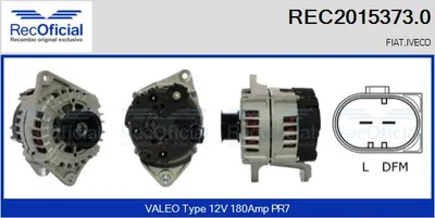 Alternator Fiat DUCATO Bus · Fiat DUCATO Van · Fiat DUCATO Platform/Chassis