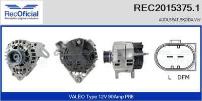Alternator Skoda OCTAVIA I · Vw GOLF IV · Vw GOLF IV Variant