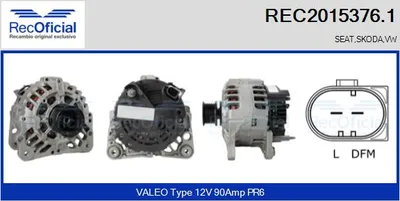 Alternator Seat CORDOBA · Vw TRANSPORTER T4 Bus · Seat IBIZA II