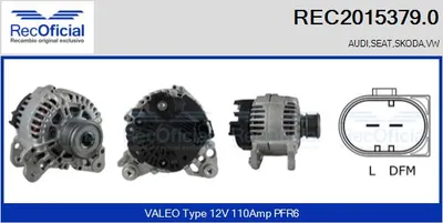 Alternator Skoda OCTAVIA I Combi · Vw TOURAN · Audi A3