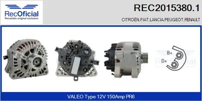 Alternator Peugeot J5 Bus · Renault LAGUNA I · Peugeot 605
