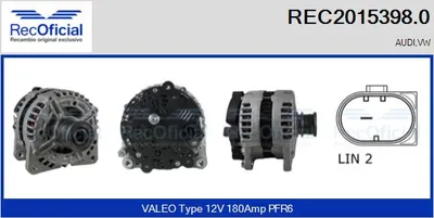 Alternator Audi A6 C6 · Audi A6 C6 Avant · Vw CRAFTER 30-35 Bus