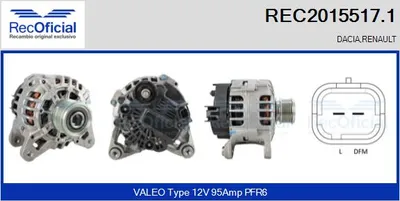 Alternator Dacia LOGAN · Dacia LOGAN MCV · Dacia SANDERO