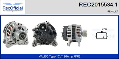 Alternator Renault MEGANE III Hatchback · Renault MEGANE III Coupe · Renault MEGANE III Grandtour