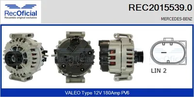 Alternator Mercedes-Benz VIANO · Mercedes-Benz VITO Bus · Mercedes-Benz VITO / MIXTO Van