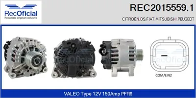 Alternator Peugeot 807 · Citroën C8 · Peugeot 407