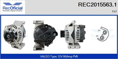 Alternator Fiat GRANDE PUNTO · Fiat FIORINO Box Body/MPV